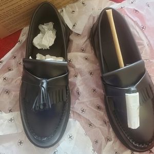 Dr MARTENs adrian loafer polished smooth black size us 8